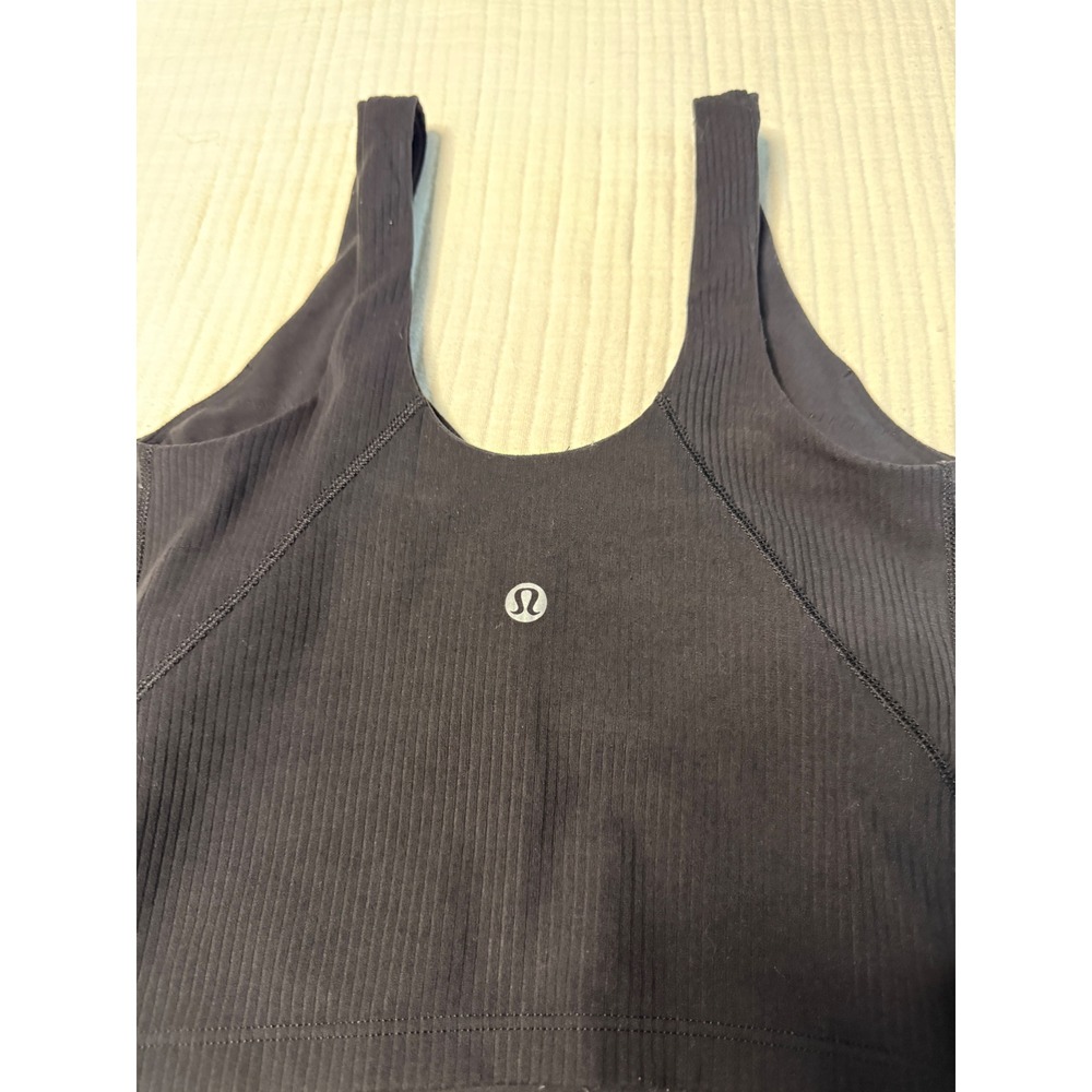 Lululemon Align Ribbed Tank Top V-Neck Cropped Size 4 - Picture 4 of 5